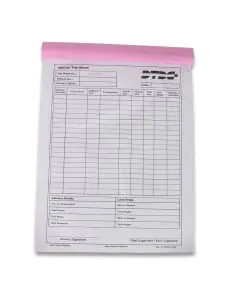 Vehicle Trip Sheet, 210X280, 55gsm 200sheets