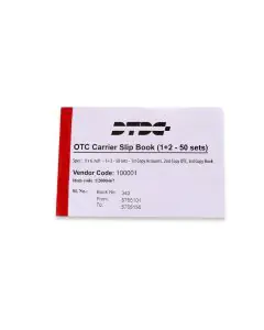 DTDC Printed OTC CARRIER SLIP WITH BAR CODE, 152x228mm , 55gsm, 1colour