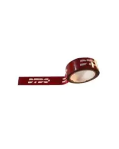 PRINTED BOPP TAPE MAROON NORTH -36MM/65M , 36mm X 65 meter,42 micron ( 20 + 22) Maroon Bopp tape